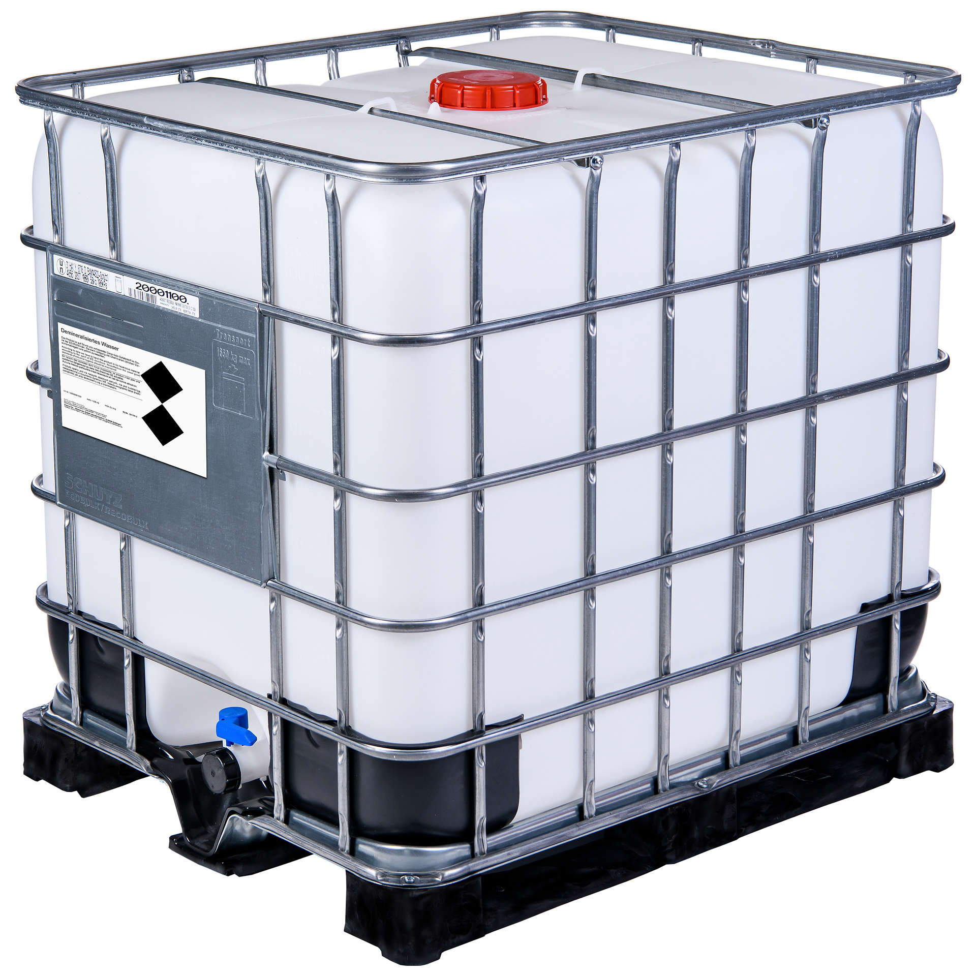 Demineralisiertes Wasser im Container